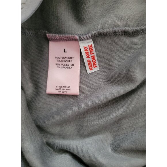 Juicy Couture Sleepwear Women's Grey Velour Sleep Shorts Sz L - Picture 5 of 5